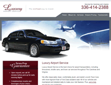 Tablet Screenshot of luxuryairportservice.com